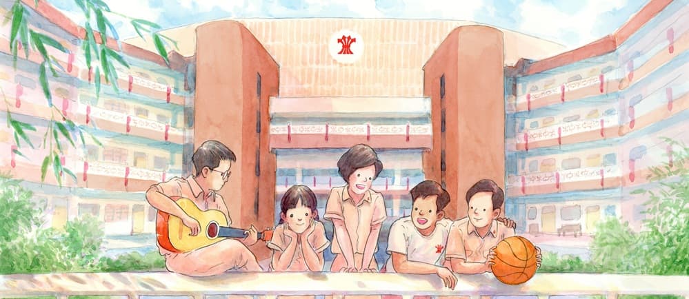 Hwa Chong students illustration